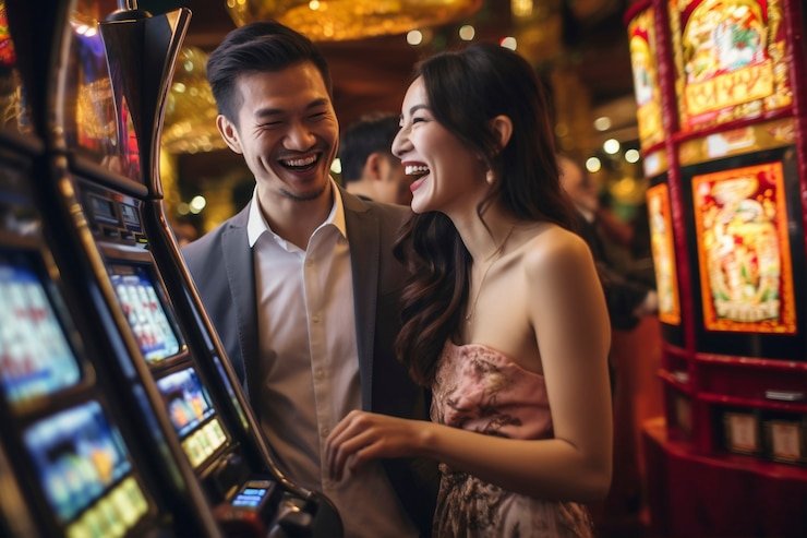 Live Casino Hold'em table with dealer