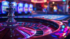 Prize table display on live casino table